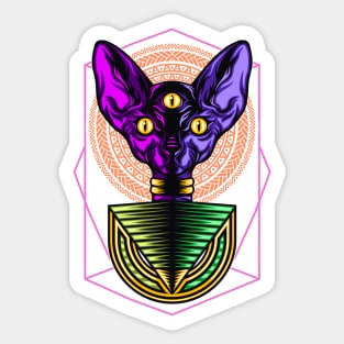 Ancient Sphinx Cat Sticker